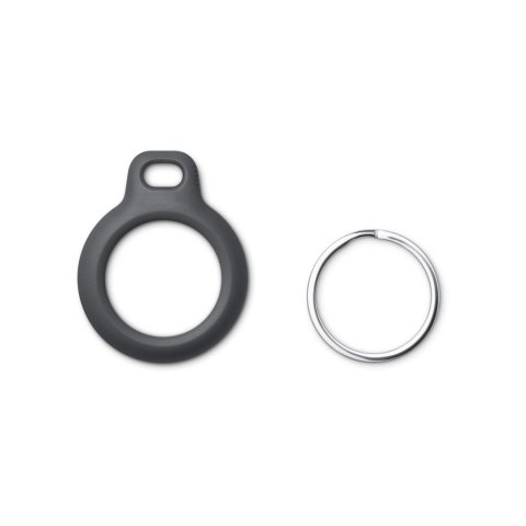 Etui brelok na lokalizator Apple AirTag z kółkiem - czarny