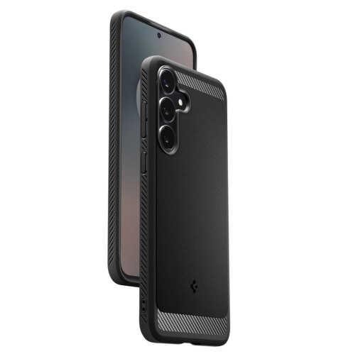 Etui pokrowiec na Samsung Galaxy S25 FE Rugged Armor - czarny mat SPIGEN