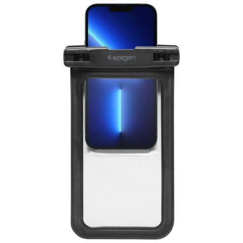 Etui pokrowiec wodoodporny na smartfona ze smyczą IPX8 czarny - 2 szt.