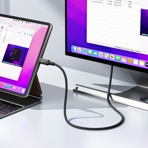 Kabel przewód audio-video USB-C - HDMI 4K 60Hz HDR 1.8m - czarny ACEFAST
