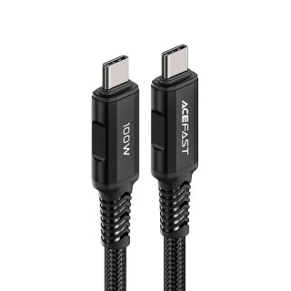 Kabel przewód w oplocie USB-C 100W 20V 5A 2m czarny ACEFAST