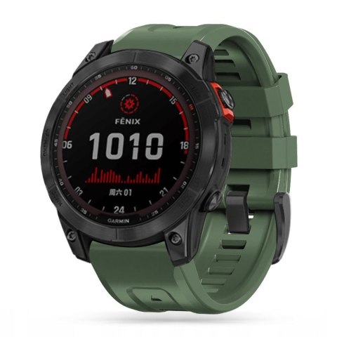 Pasek na zegarek Garmin Fenix 5 / 6 / 6 Pro / 7 IconBand - zielony Tech-Protect