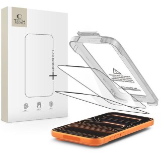 Szkło hartowane na iPhone 17 Pro Max z aplikatorem Quick Set+ czarne - 2 szt. Tech-Protect