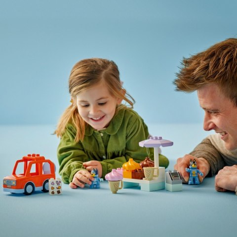 Klocki DUPLO Bluey 10458 Wyprawa po lody z Bluey