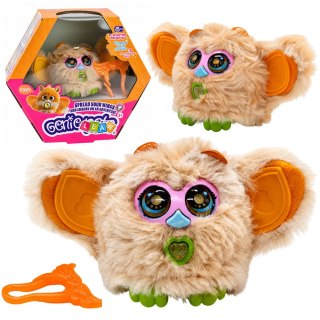 Zwierzak Interaktywny Stworek Genie Pets Światła Dźwięki Zawieszka Beżowy LEAN Toys