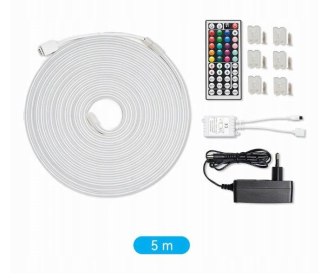 Taśma LED Vention Silicone Neon z pilotem IR i zasilaczem DC 12V 5m