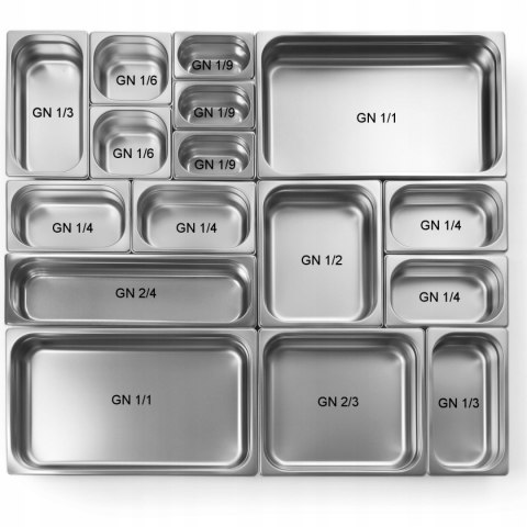 Pojemnik GN 2/3 stal nierdzewna Profi Line wys. 20mm - Hendi 801352 Hendi