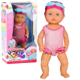 Lalka Bobas Pływająca Do Kąpieli Porusza Kończynami Różowy Strój LEAN Toys