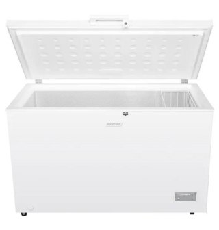 Zamrażarka skrzyniowa MPM MPM-380-SK-15E | klasa E | 371 l | 18 kg/24h | 85 cm | szybkie zamrażanie | zamek | LED | biały