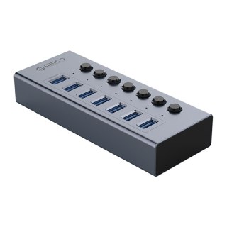 Hub BT2U3-7AB z włącznikami 7x USB-A - szary ORICO