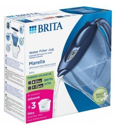 Dzbanek filtrujący Marella 2.4l + 3 wkłady Pure Performance