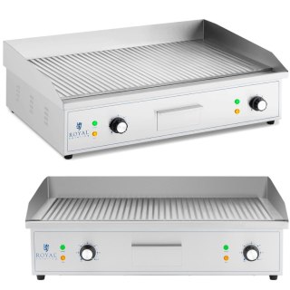 Grill elektryczny płyta grillowa ryflowana 700 x 400 mm 4400 W Royal Catering