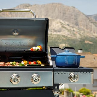 Grill gazowy Black+Decker BXOG16550E 4 palniki x 3.6 kW + 1 palnik 2.1 kW | pow.grilla 670 x 415 mm | 1330 x 1185 x 580 mm