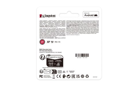 KINGSTON microSDXC 64GB Canvas Select Plus 3 + ADP