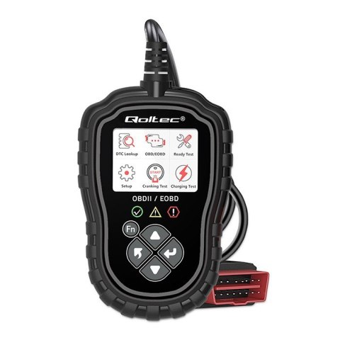 Cyfrowy Tester diagnostyczny ProLine | OBDII EOBD | 8V-25V | DualSystem Qoltec