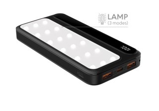 Powerbank P10 LCDPD 10 000mAh LAMP z funkcją mocnego źródła światła, moc wyjściowa 22,5W Port Delivery (PD20W) Rebeltec