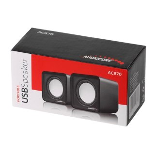 Zestaw głośników komputerowe AUDIOCORE AC870B (2.0; kolor czarny)