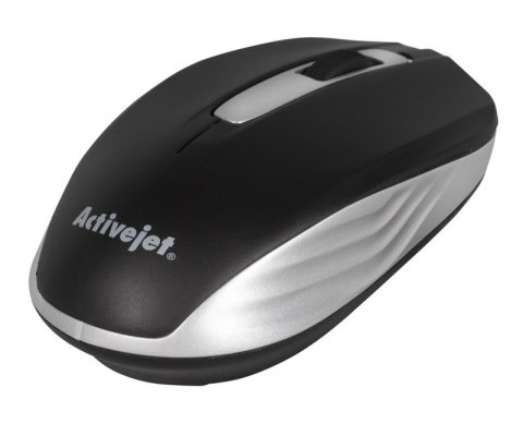 Activejet AMY-313 Mysz bezprzewodowa USB (optyczna; 1200 DPI; kolor czarno-szary)