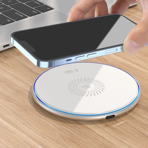 Ładowarka indukcyjna 15W QI15W-C1 - biała Tech-Protect
