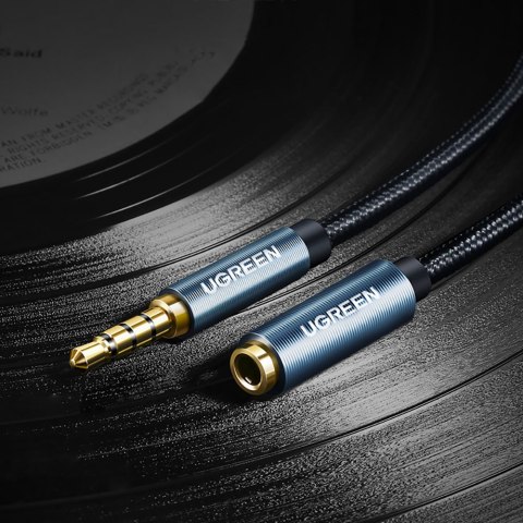 Przedłużacz adapter przejściówka do słuchawek mini jack 3.5mm 0.5m niebieski UGREEN
