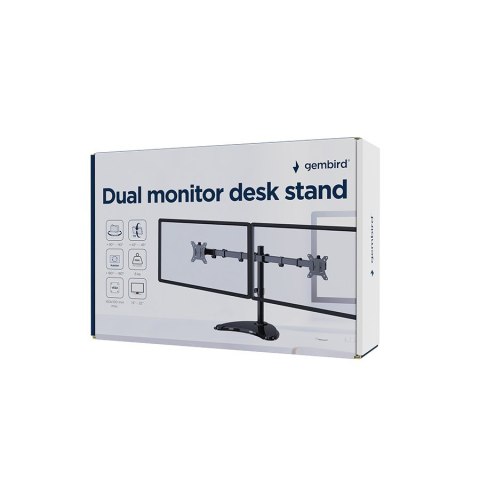 GEMBIRD STOJAK BIURKOWY NA DWA MONITORY (REGULOWANY) 13"-32", DO 8 KG