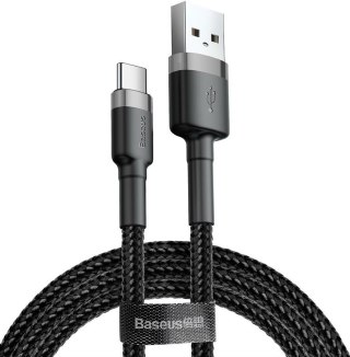Kabel Baseus Cafule CATKLF-AG1 (USB 2.0 - USB typu C ; 0,50m; kolor ciemnoszary)