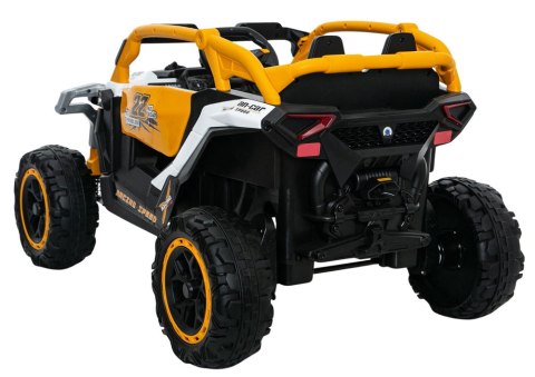 Pojazd na akumulator M3 Żółto-Biały 4x4 LEAN CARS