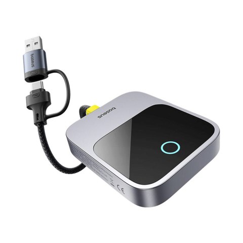 Adapter bezprzewodowy do Apple CarPlay Bluetooth - szary BASEUS