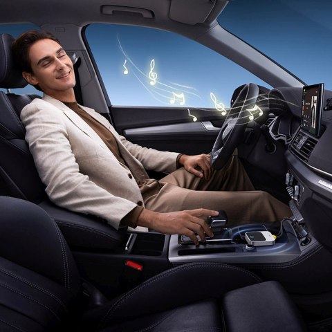 Adapter bezprzewodowy do Apple CarPlay Bluetooth - szary BASEUS