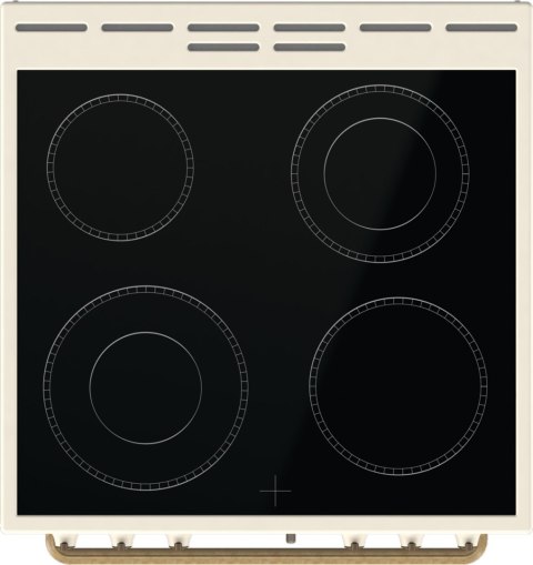 Kuchnia elektryczna GORENJE GECS6B70CLI Retro 60 cm | ExtraSteam | AirFry | FrozenBake | kremowy