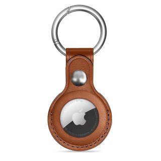 Etui brelok na lokalizator Apple AirTag 1 / 2 NaturalFit - brązowy Tech-Protect