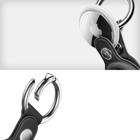 Etui brelok na lokalizator Apple AirTag 1 / 2 NaturalFit - czarny Tech-Protect