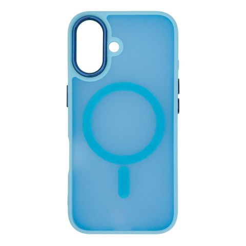 Etui case na iPhone 16 Magnetic Collection MagSafe - jasnoniebieski HURTEL