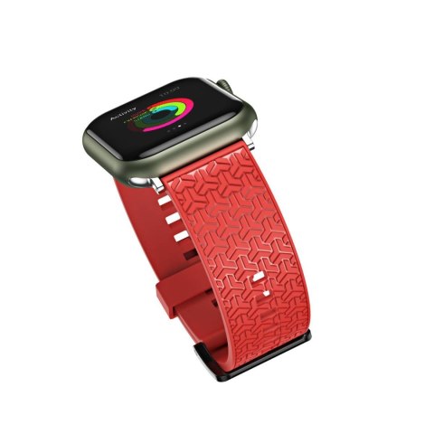 Pasek bransoleta do zegarka Apple Watch 38 / 40 / 41 mm - czerwony HURTEL