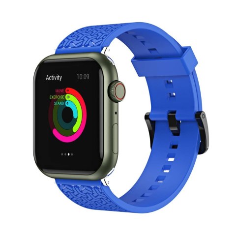 Pasek bransoleta do zegarka Apple Watch 42 / 44 / 45 mm - niebieski HURTEL