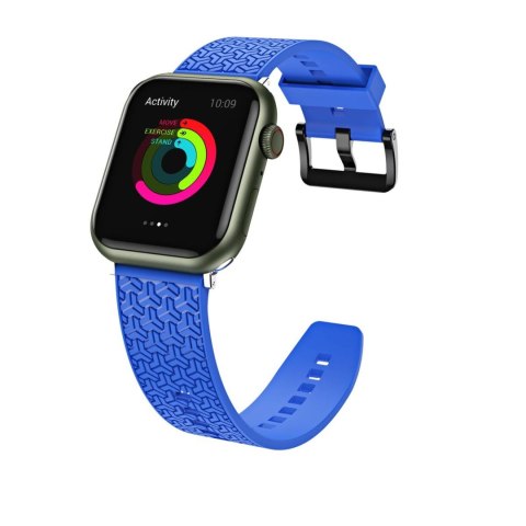 Pasek bransoleta do zegarka Apple Watch 42 / 44 / 45 mm - niebieski HURTEL