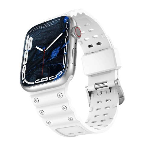 Pasek elastyczny do Apple Watch 38 / 40 / 41 mm - biały HURTEL