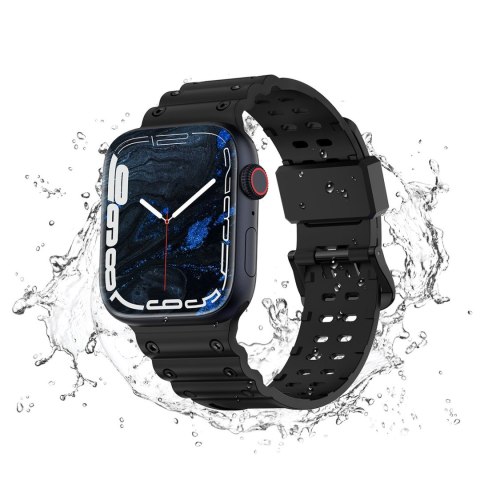 Pasek elastyczny do Apple Watch 38 / 40 / 41 mm - czarny HURTEL