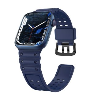 Pasek elastyczny do Apple Watch 38 / 40 / 41 mm - granatowy HURTEL