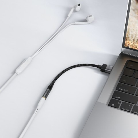 Adapter przejściówka USB-A - mini jack 3.5 mm - czarny ACEFAST