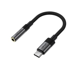 Adapter przejściówka USB-C - mini jack 3.5 mm - czarny ACEFAST