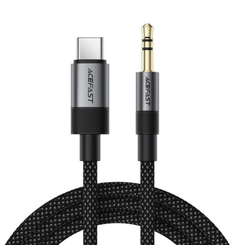 Kabel przewód USB-C - mini jack 3.5mm 1m - czarny ACEFAST