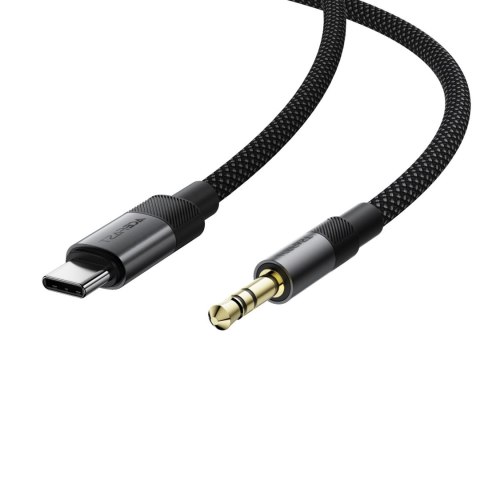 Kabel przewód USB-C - mini jack 3.5mm 1m - czarny ACEFAST