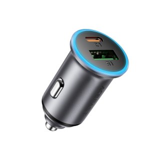 Ładowarka samochodowa USB-A USB-C 65W - szara ACEFAST