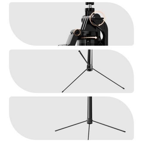 Selfie stick tripod 1/4'' na telefon kamerę aparat Bluetooth - czarny ORICO