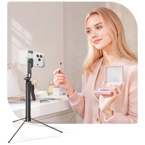 Selfie stick tripod 1/4'' na telefon kamerę aparat Bluetooth - czarny ORICO