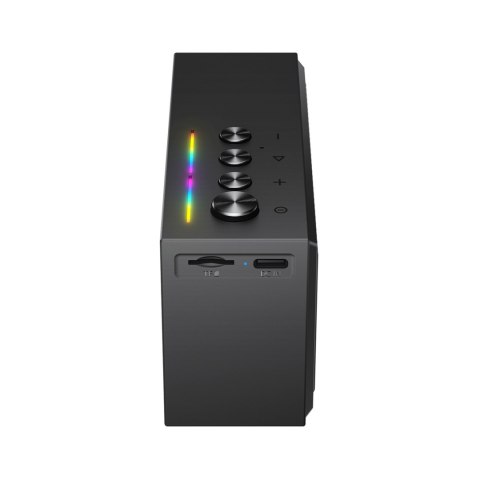 Głośnik bezprzewodowy z trybem stereo i ENC Bluetooth microSD TWS - czarny ACEFAST
