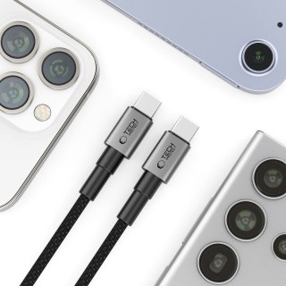 Kabel przewód USB-C UltraBoost DNA PD 60W 3A 100 cm - szary