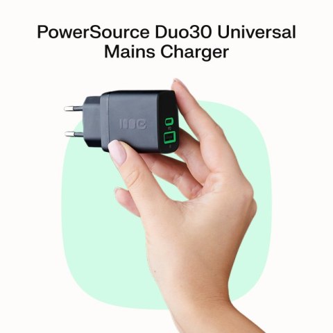 Ładowarka sieciowa USB 30W 1x USB-C CZARNA
