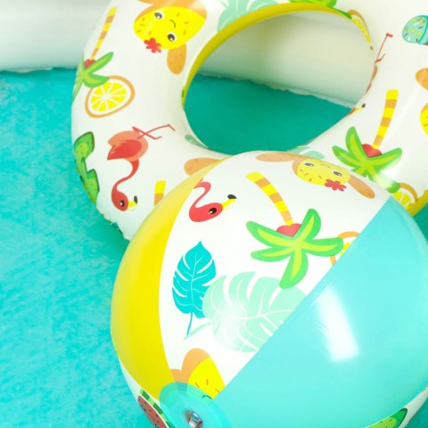 Basen dmuchany ogrodowy 3w1 dla dzieci kółko piłka BESTWAY 51124 122cm Kik Sp. z o. o. Sp. k.